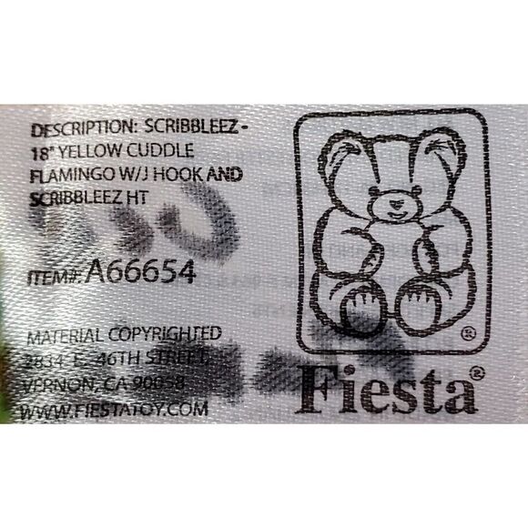 Fiesta Pink Flamingo Plush Colorful Rainbow Long Legs Stuffed Animal Novelty 20" - Picture 10 of 11